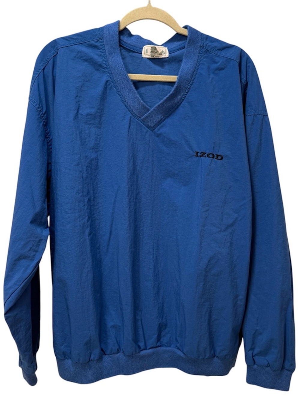 Vintage IZOD Blue Golf Windbreaker Pullover Shirt Jacket